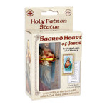 Sacred Heart of Jesus Hand Painted Resin Statue - 4"