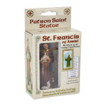  St. Francis Hand Painted Solid Resin Statue - 4"