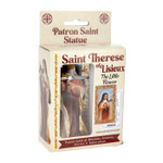 St. Therese Hand Painted Solid Resin Statue - 4"