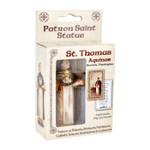 St. Thomas Aquinas Hand Painted Resin Statue - 4"