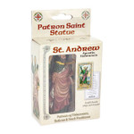 St. Andrew Hand Painted Solid Resin Statue - 4"