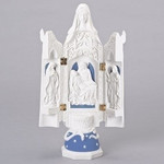 Della Robia Pieta Triptych. This beautiful Della Robia Pieta Table Top Triptych is a great reminder of what Easter is really all about. The Della Robia Pieta Triptych stands 12.2" tall and has a width and depth of 3.15". When closed the triptych becomes a praying Blessed Mother statue. A gorgeous decoration for your Easter Celebration! Della Robia Pieta Triptych. This beautiful Della Robia Pieta Table Top Triptych is a great reminder of what Easter is really all about. The Della Robia Pieta Triptych stands 12.2" tall and has a width and depth of 3.15". When closed the triptych becomes a praying Blessed Mother statue. A gorgeous decoration for your Easter Celebration!