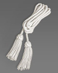 white cotton cinctures with tassels