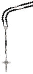 Black Wood Cord St. Benedict Rosary