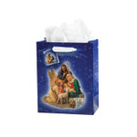 Nativity Christmas Gift Bag with Tissue 