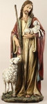 Good Shepherd 36.5 inch Statue. Materials: Resin/Stone Mix. Dimensions: 36.5"H x 18"W x 15"D Good Shepherd 36.5 inch Statue. Materials: Resin/Stone Mix. Dimensions: 36.5"H x 18"W x 15"D
