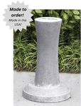 Contemporary Curve Outdoor Cement Garden Pedestal - 26" Contemporary Curve Outdoor Cement Garden Pedestal - 26"