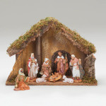 Fontanini 8-PC Nativity Set with Italian Stable - 5" Scale