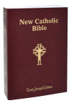 This Giant Type Edition of the St. Joseph New Catholic Bible (NCB) is the first complete Bible in this fresh, faithful, and reader-friendly translation. With the needs of an aging population and those with limited vision in mind, the focus in this edition is placed on the text, which is arranged for easy reading. Rich explanatory notes are gathered at the end of each book to allow for full pages of the edition's highly readable 14 pt. type, the largest type of any Catholic Bible in a comparable size.


This edition, intended to be used by Catholics for daily prayer and meditation, as well as private devotion and group study, comes in a convenient 6-1/2" x 9-1/4" format and is durably bound in a flexible yet strong paper cover.  2480 pages


Noteworthy Features


Learning about Your Bible
The Importance of the New Testament
Books of the Bible by Religious Tradition
Doctrinal Bible Index
List of Popes