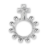 Silver One-Decade Rosary Ring 