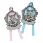 Engravable Guardian Angel Crib Medal 