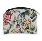Rose Flower Pattern Brocade Rosary Pouch