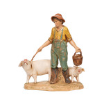 Fontanini Nativity Figures - Jedediah, the Pig Keeper - 5" Fontanini Nativity Figures - Jedediah, the Pig Keeper - 5"