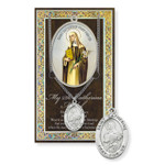 St. Catherine Pewter Pendant with Prayer Card