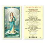 Our Lady Star of the Sea Laminated Holy Card