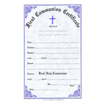 First Communion Certificate - Pack of 50