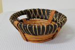 Small Rustic Round Collection Basket with Slotted Handles - 10"