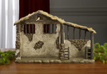 Three Kings Real Life Nativity Lighted Stable - 10"