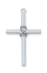 Sterling Silver Cross Pendant - 24" Chain