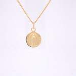 Gold-over Sterling Silver Miraculous Medal - 16-18" Chain