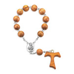 St. Francis One-Decade Olive Wood Rosary