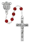 6MM Garnet Bead Rosary 