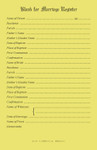 Marriage Register Blanks - Pack of 50