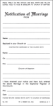 Notification of Marriage - 3 Part Set - Pack of 100