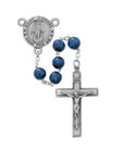St Michael Blue Bead Rosary