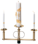 Solid Brass Wedding Candelabra Top