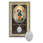 Our Lady Untier of Knots Prayer Card and Pewter Medal