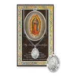 Our Lady of Guadalupe Prayer Card and Pewter Medal