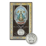 Our Lady of San Juan Prayer Card and Pewter Medal