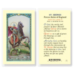 St. George Laminated Holy Card