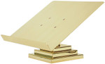 Solid Brass Adjustable Liturgical Book Stand – Polished Brass or Nickel Plate