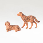 Fontanini Nativity Figures - Pair of Dogs - 5"