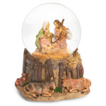 Fontanini Holy Family Stable Musical Glitterdome