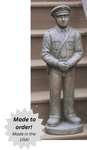Law Enforcement Officer Outdoor Cement Garden Statue - 32"