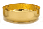 Open Ciborium Bowl - Silver Plated or 24K Gold Plated - Hammered Texture