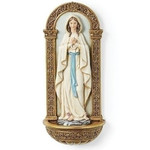 Our Lady of Lourdes Holy Water Font; Renaissance Collection