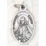 Saint Mother Frances Cabrini Oxidized Medal