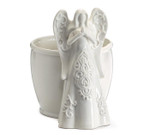 Porcelain Angel Planter Figurine