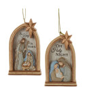 Assorted Window Arch Nativity Ornament 