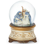 Musical Holy Family Water Globe - 5.75"