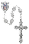 7MM Crystal Our Lady of Grace Enameled Rosary 