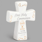 "Bread of Life" - First Holy Communion Tabletop Cross