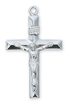 Large Beveled Edge Crucifix Pendant 