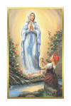 Our Lady of Lourdes Paper Holy Cards - Box of 100