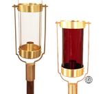 Swing Torch - Clear or Ruby Glass 