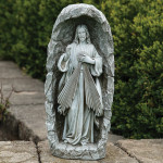 LED Solar Divine Mercy Garden Statue 
